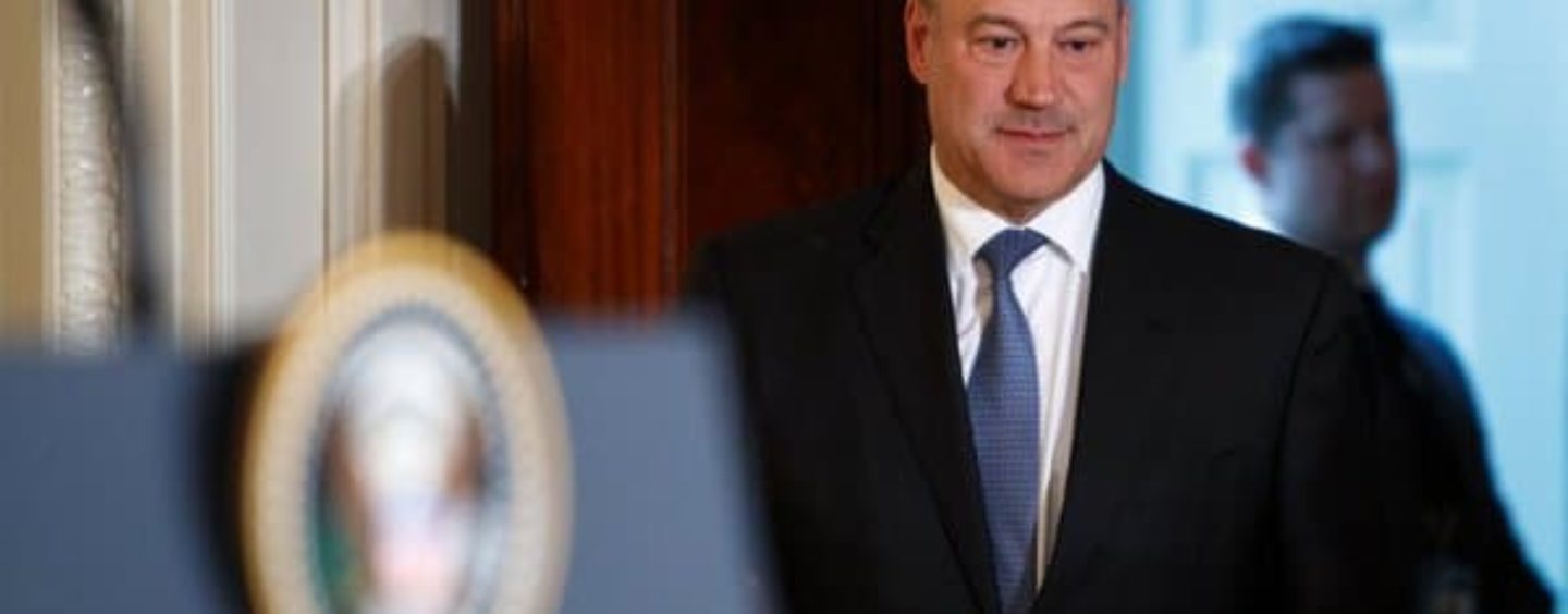 Gary Cohn Calls It Quits After Massive Tax Cuts for Wealthy Friends and Corporate Raiders