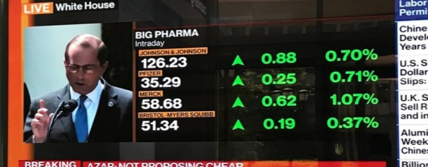 After Drug Plan Shows Trump ‘Will Do Nothing About Their Greed,’ Big Pharma Stocks Soar