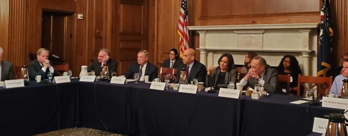 Senators Booker and Harris Lead Roundtable Discussion on Issues Concerning African Americans