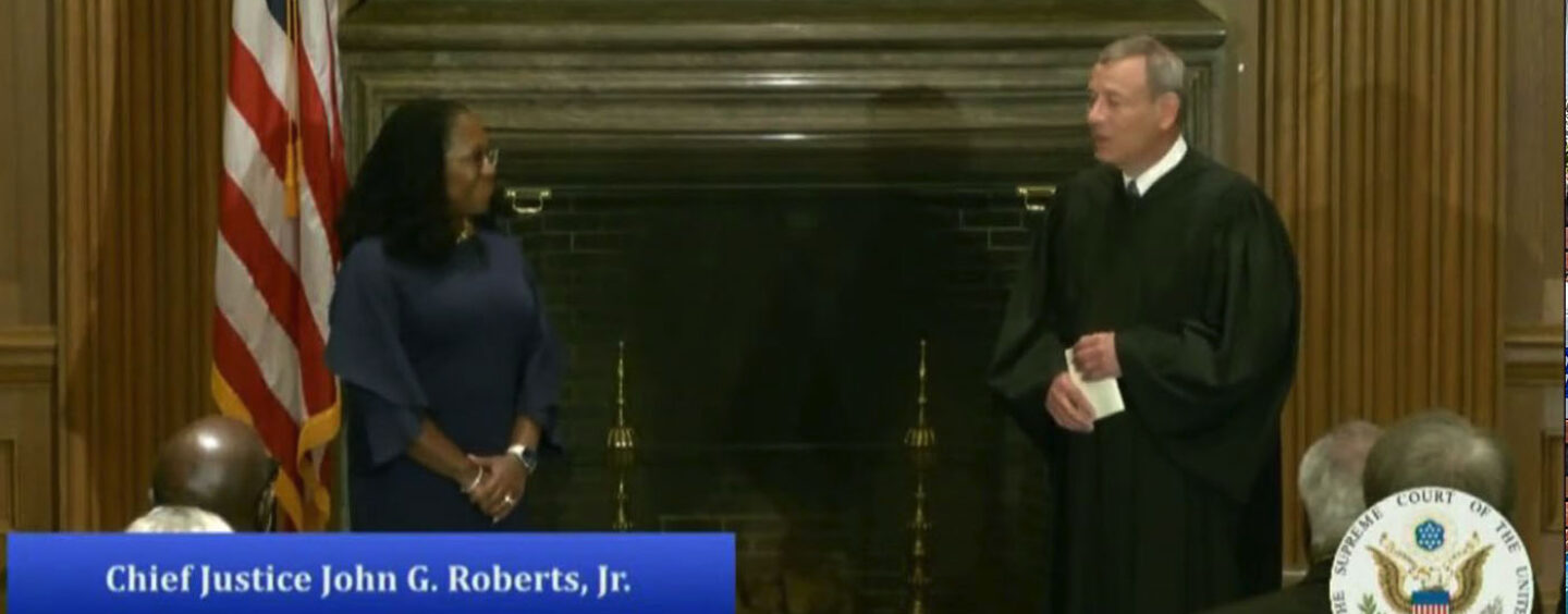 Judge Ketanji Brown Jackson Sworn-in as First Black Woman on U.S. Supreme Court